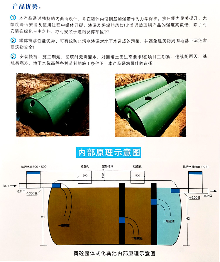 叶县玻璃钢化粪池